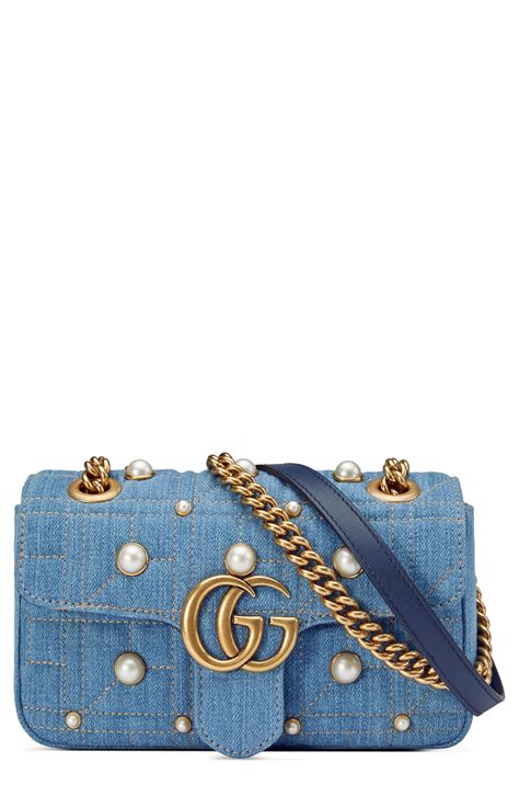 gucci gg marmont denim|gucci marmont 2.0 crossbody.